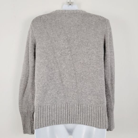 J. Crew Factory Cable Knit Lambswool blend Pullover Sweater Crew Neck Size S - Picture 3 of 6